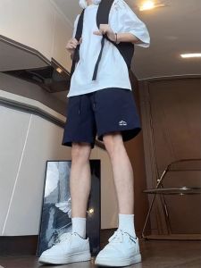 Quick Dry Ice Silk Shorts Mens Summer Outdoor Wear Basketball Sports Pants Casual Loose Fit Five Inch Swimming Trunks