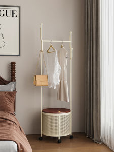 OUQI | Cream Color Tone Mobile Hanging Clothes Rack