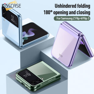 FLOVEME Ốp trong suốt mạ điện cho Samsung Galaxy Z flip5 5g Ốp FLIP4 Flip3 khung mạ HD trong suốt Ốp vỏ lưng bảo vệ đầy đủ cho Samsung Z lật 5g (không có điện thoại chỉ Ốp)