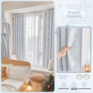 WEILAISHI | Sun Protection Childrens Room Small Window Curtain