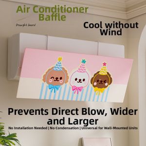 FAJIENUO | Wall Mounted Wind Deflector Air Conditioner Shield