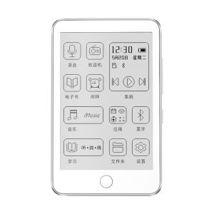 Famue E Ink Screen MP3 Music Player  BF01 Low Blue Light E-reader  Radio Function Backlight Bluetooth 5.3   reading TF to 128G