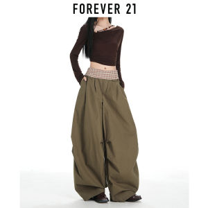 Forever21 | Quần Tây Rộng Kiểu Vintage Plaid