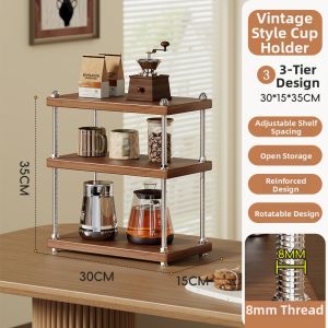 evesigar | Vintage Luxury Adjustable Cup Rack