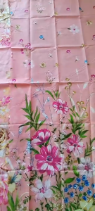 1PCS New Fresh Flowers Design Curtain Window Kurtina Size:85×185cm No Ring Cotton