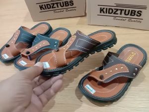 Sandal Kulit Anak Laki Laki Sandal Tasik Anak Laki Laki Sandal Jepit Anak Laki Laki Umur 6-10 Tahun-KIDZTUBS1314122923