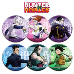 58mm Anime HUNTER×HUNTER GON FREECSS Killua Zoldyck Feitan Pōtoo Cosplay COSTUME Badge Pin SPTE Tinplate Brooch Prop Xmas Gift