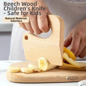 Besee | Safe Hand Protecting Childrens Cooking Knife Wooden Beech