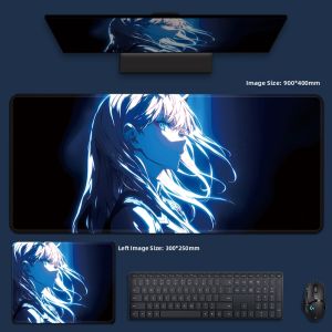 KALLDUN | Oversized Dark Style Naruto Theme Gaming Mouse and Keyboard Pad