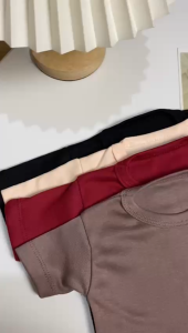 FAWA - Kaos Main Bayi uk 0-24 Bulan 1-2 Tahun / SNI Baju Kaos Polos Anak Laki Laki Perempuan Baju Pendek New Born Baby Girl & Boy 0-3 6-12 24 Bulan Baju Atasan Baby Murah Adem