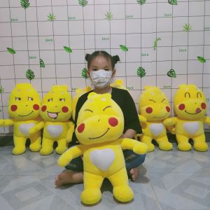 ĐỒ CHƠI KHỦNG LONG QOOBEE NHỒI BÔNG GẤU BÔNG QOOBEE NHIỀU BIỂU CẢM VẢI NHUNG MỀM MỊN CHO BÉ