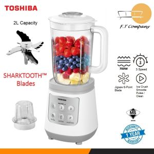 Toshiba BL-70PR1NMY Blender | 2L Jug | 700W Motor Power | Ice Blending | Stainless steel jigsaw 6-blades |
