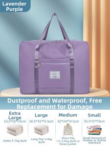 HUALUOLAN | Lightweight Travel Bag Luggage Organizer for Women Students