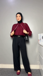 TRIANA BLOUSE LAYER DEPAN / ATASAN WANITA / BLOUSE KOREAN STYLE