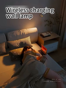 JUANSHOMEHUB Night Light No Drilling Needed Touchscreen And Remote Control Bedside Lamp Bedroom