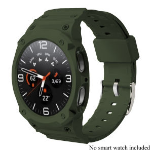 TPU Integrated Strap Case For Samsung Galaxy Watch 8 40mm 44mm Band Bracelet Wristband All-in-One TPU Protective Cover
