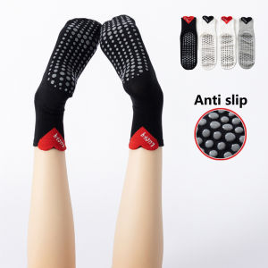 Heart lucky patten Yoga Pilates socks for women Non-slip floor sports short tube socks Fashion all-match trend socks