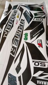 JUPITER Z1 (COD)  STIKER STRIPING MOTOR YAMAHA JUPITER Z1- STIKER MOTOR DESAIN RACING HOLOGRAM DAN TRANSPARAN BISA COD IP.KODE-29