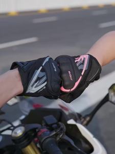 SUOMY SU-11 Motorcycle Gloves – Breathable Full-Finger Racing Anti-Slip Stylish | XS-XXL Black/Green/Pink