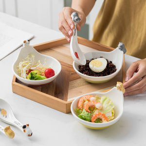 Bát Đựng Súp Hình Mèo Bằng Gốm Sứ Dễ Thương Hapins Bát Đựng Nước Sốt Nướng Bát Đựng Salad Bát Đựng Kem Dành Cho Trẻ Em