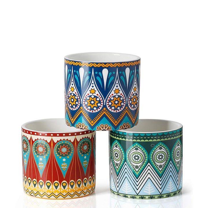 RBXC Ceramic Spice jar with lid, seasoning Jar Container, Boho