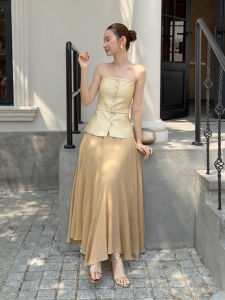 XXNING | Áo Không Tay Carô Kiểu Pháp Elegance