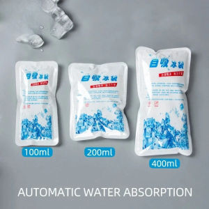 Reusable Gel Ice Bag Automatic Water Absorption Insulated Ice Pack Pain Cold Compress Cooling Bag Food Keep Fresh Ice Pack