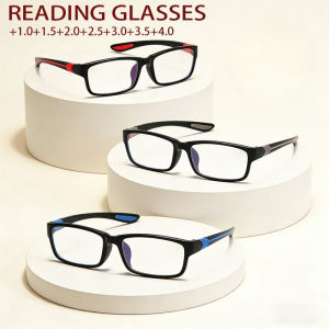 3PCS New Reading Glasses Style High Quality TR90 Ultra Light Material Mens Womens Light Presbyopia Eyewear
