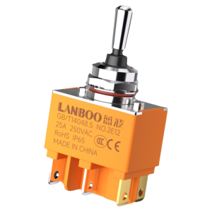 LANBOO | Heavy-duty Current Metal Toggle Switch Auto-reset and Lock