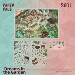 Traditional Style Miniature Scenery Stickers