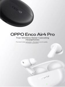 OPPO | OPPO Enco Air4 Pro True Wireless Noise-Canceling Bluetooth Earphones for Music Exercise and Gaming