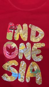 atasan kaos t-shirt baju pria wanita cewek cowok laki perempuan katun lengan pendek distro seragam 17 agustus HUT RI merdeka Indonesia batik JUMBO BIGSIZE