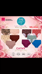 Avon  5-in-1 Maxi Panty Pack with floral and solid designs featuring inside garter.