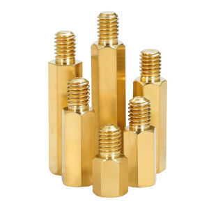 M2.5 Brass Male Hex Standoff Single Head Copper Spacer for PCB Motherboard Industrial Hardware Perfect Spacing Support