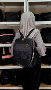 Peonia PNA DOTTY Water Resistant Tas Ransel Besar Wanita Punggung  Kantor Kerja Sekolah Kuliah Outdoor Trendy Fashion Style Travel Casual Backpack Anak Remaja Perempuan Selempang Cewek Bag