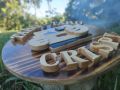 Papan Nama Toko Kayu Custom Logo Signage Murah. 