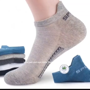 Siamtafa Grosir 12 Pasang Kaos Kaki Olahraga Atas Matakaki Motif Kuping Kaos Kaki Sport Pria Wanita Dewasa
