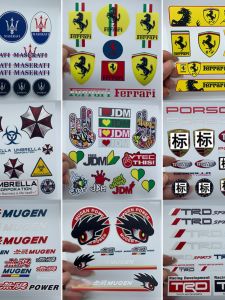 สติกเกอร์ตกแต่งรถยนต์ Graffiti ไม่มีที่สิ้นสุด เรซิ่น Biorisk ของ Maserati Ferrari Porsche Lamborghini สำหรับตกแต่งภายในรถยนต์