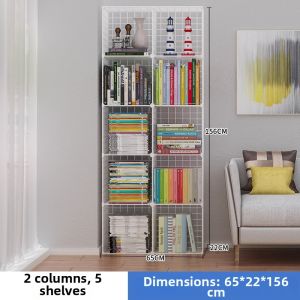 Multi-level Storage Rack Grid Iron Art Easy Installation