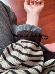 Retro American Stripes Casual Autumn Winter Hoodie