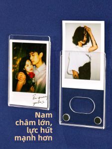 QINLEYI | Khung Hiển Thị Ảnh Từ Tính Mica Trong Suốt Đựng Thẻ