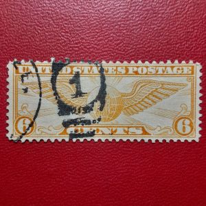 Koleksi Prangko kuno USA lawas 6 cents Airmail 1934 USED