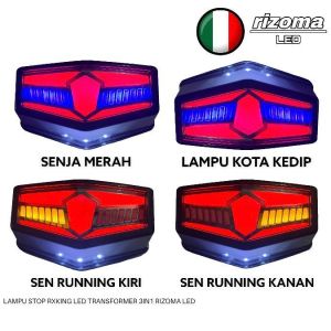 Lampu Stop Belakang Rx king Rizoma Led Runing Stop Lamp LED Rx king plus sen 3 in1 Transformers Lampu Rx king new