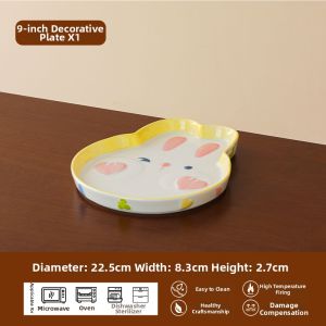 Yomerto | Cute Cartoon Aesthetic Dinner Plate