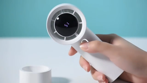 XM Portable Handheld Turbo Fan 100 Wind Speeds Adjustable Mini Personal Fan Battery Operated Electric Eyelash Fan mini fan 显高速风扇