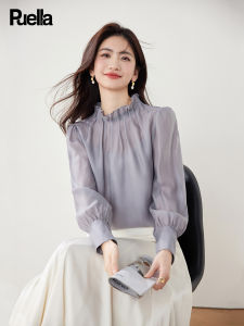 puella | French Versatile Long Sleeve Lace Collar Shirt