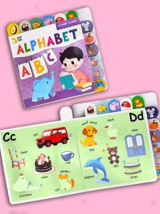 BEAR TALE English Learning Book Numbers Alphabet and A Fulfilling Day for Kids Early Education Picture Book