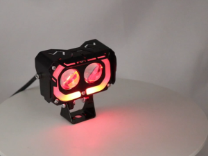 Dual Color PAIR Driving Light HI/LO White/Yellow With Colorful Light Flash Spotlight For Universal