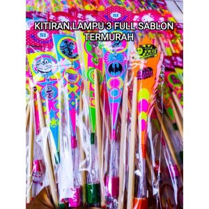 kitiran lampu3 sablon lampu diatas sayap isi 50pcs bonus 2pcs