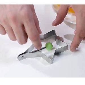 Khuôn rán trứng ốp la bánh - Khay chiên tạo nhiều hình cute có núm cầm-Randy888